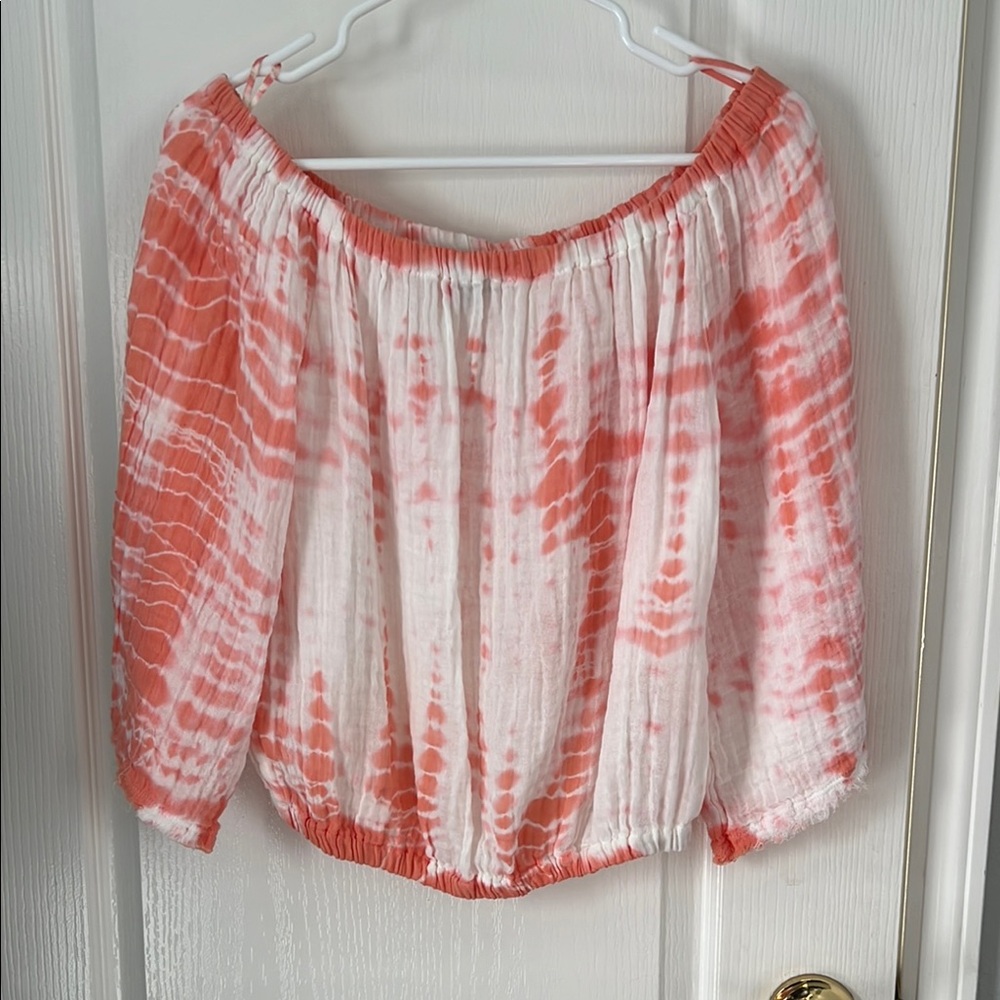 Women's Off-Shoulder Michael Stars Isabella  Tie-Dye Top